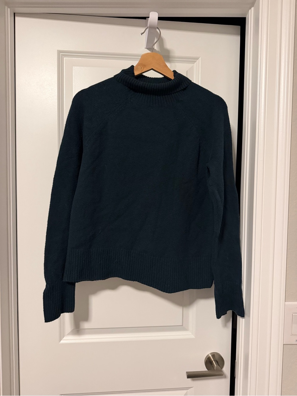 Banana Republic Teal Mock Neck Sweater - Deep Teal